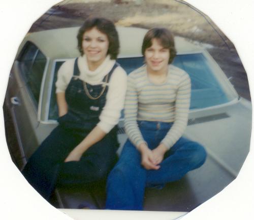 Me and my sis - This is a picture of me and my sis, when we were young. I&#039;m on the left.