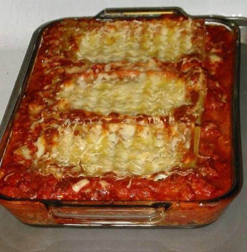 lasagna - making your own lasagna, or buy it.