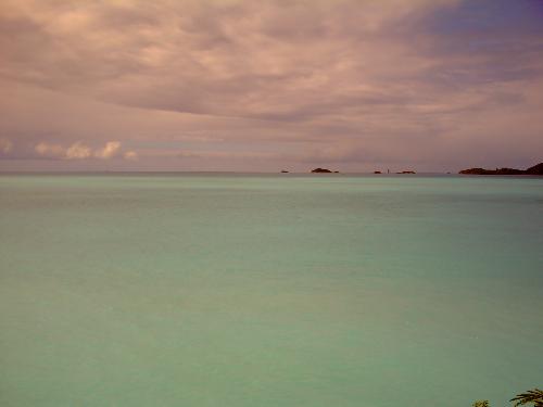 Antigua - The view from the hotel of the caribbean