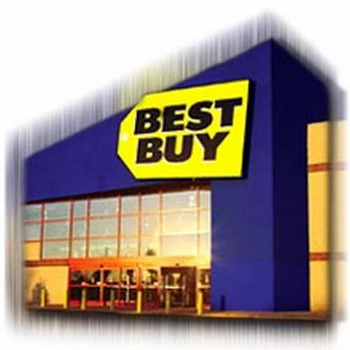 Best Buy - A picture of the front of Best Buy, the store...