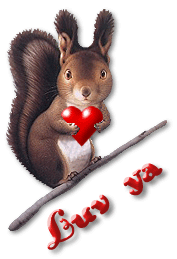 I love you  - A cute little I love you chipmunk