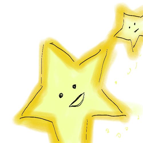 stars - Two yellow stars