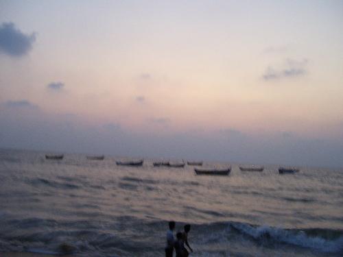 Nice Evening at Beach - Nice Evening at Beach. I like this picture as sky is colorful, nice breeze was around, perfect evening to spend at beach