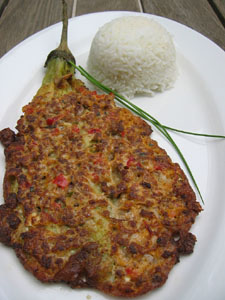 Tortang Talong (Eggplan Omelet) - This was my dinner last night. I love it!