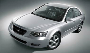 is she beautiful? - this is the picture of sonata embera, a car from Hyundai, a Korean manufacturer.
