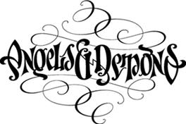 angels n demons - This is an ambigrams. Name Angels n demons in Ambigram