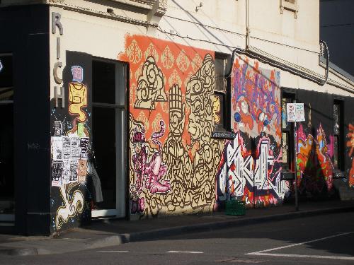 Photographing Graffiti - Graffiti in Brunswick Street Fitzroy