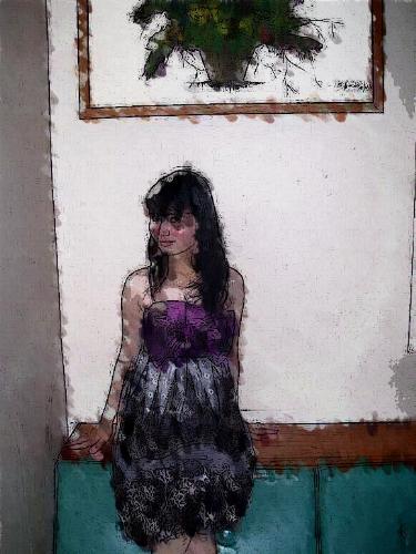 the painting - this is again an edited picture. the effect i used here was called 'painting' so i guess it kind of resembles a painting.
