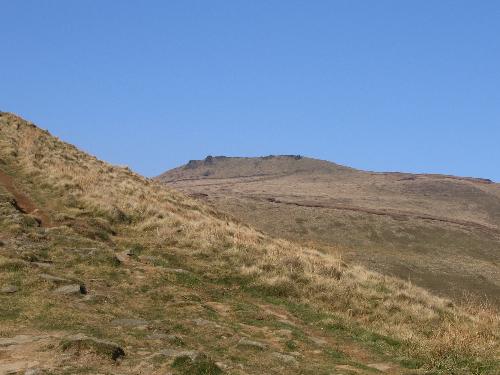 Mountains - A clear blue sky in the mid afternoon in the Scottish Highlands