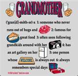 grandmothers - The description of a wonderful, giving grandmother.
