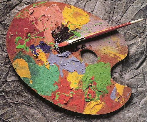 Painting - A plate of painting.