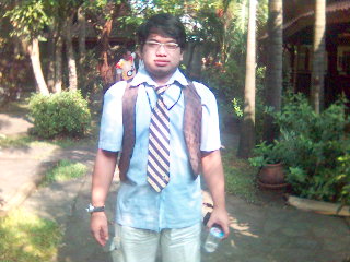 At a Quiz Show - This picture is taken when i'm going to a follow a quiz show. it happen last year and i got the prize.