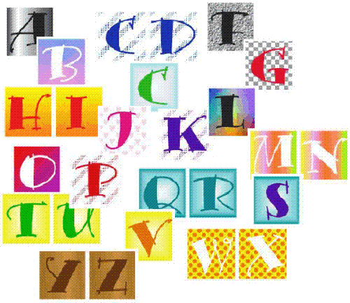 Alphabets - Some letters have a significance for us relating to something special.