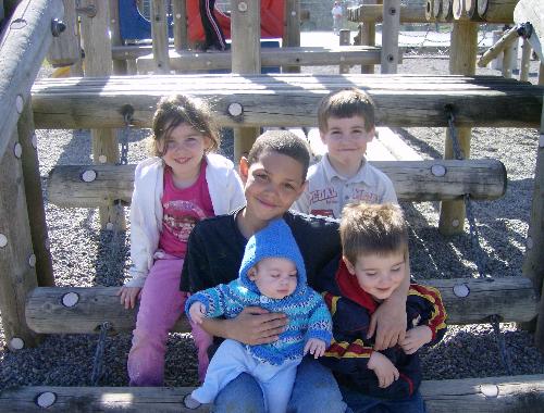 My Children - These are my five children, ages 10, 5, 5, almost 2 and 3 months.