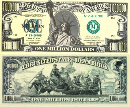 Million dollars - Million dollars note