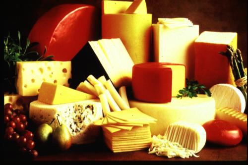 cheese - lots of different kinds of cheese..