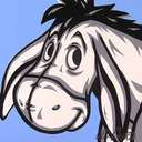 Eeyore Avatar - Eeyore avatar on back and white