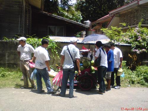 watermelon - My co workers were buying watermelon. Watermelon in Visayas, Philippines is really sweet. I just love the taste and the heat.