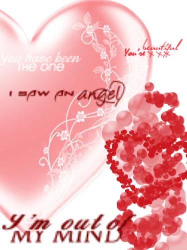 love is in the air. - Its a photo made in Adobe Photoshop CS3. While love is in the air, I thought of making this mini-poster of love. Anyone who likes to order (don't get me wrong, this is for free!) , just send me a message regarding about the details of the image you want to create, and I'll do the rest.