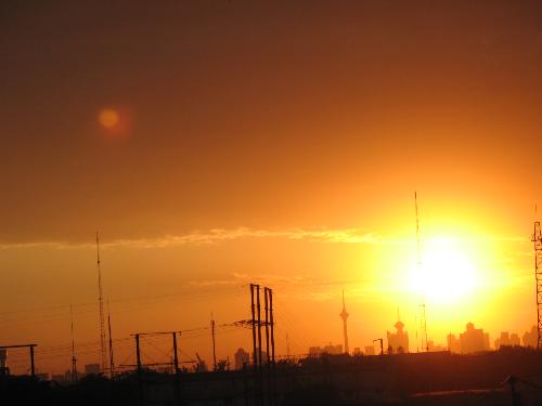 the sun down - the city picture when sun down