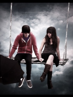 love on the sky - couple on the sky