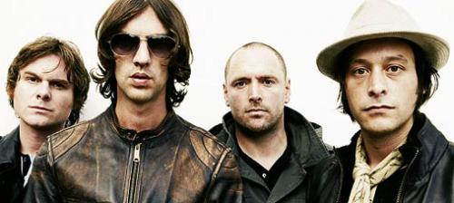 The Verve - The Verve wide band shot with Richard Ashcroft in center white background