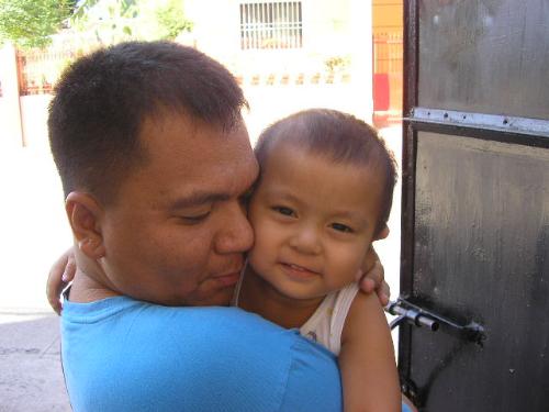 my son  - hugs