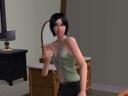 Christina Waving - A Sims I made smiling, winking and waving at the camera! :)