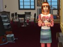 Teenage Leanna - A sim I made Leanna posing in her house.
