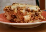 lasagna..yummy! - A plate of lasagna.