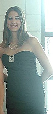 Prom Dress - This is me in my prom dress. This picture was NOT taken at prom though, I did have my hair done up for that night! =P