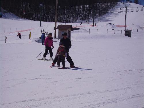 ski time - my daughter onb her second ski trip this winter