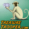 Treasure Trooper Monkey - Cute monkey that is on the Treasure Trooper site. It's really cute and I'd like to point out that TreasureTrooper.com is fun AND free.