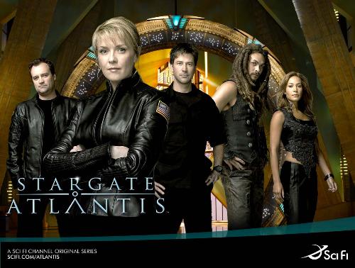 Stargate Atlantis Team - The Stargate Atlantis Team From right to left: Teyla Emmagan (Rachel Lutrell) ,Ronon Dex (Jason Momoa) , John Sheppard (Joe Flanigan) , Samantha Carter (Amanda Tapping) , Rodney McKay (David Hewitt)