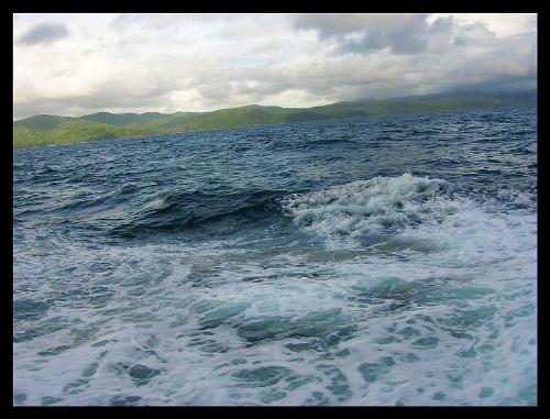 Sea Horse Phenomenon - I was on board a vessel in the North Andaman region,and the sea turned turbulent,following a bad weather and a torrential rainfall.I was told by the captain it was a called 'Sea Horse' phenomenon,when you would see lot os white swirls comming on lashing on the vessel,which otherwise is dark while calm;