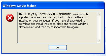 Movie Maker Error Message - Movie Maker Error Mesage that comes out when I try to upload an avi video. Movie Maker Error Message - Movie Maker Error Mesage that comes out when I try to upload an avi video.