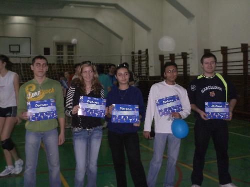 Our volleyball team: Sakura - Here's a picture of us after the competition (one of the girls is not in the photo, she had to leave)