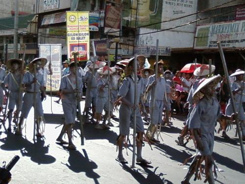 Guilon-Guilon in Dagupan City - Guilon guilon or street dancing is a traditional activity in Dagupan City Phil. Fiesta. This Fiesta runs for 19 days from April 16 to May 4 of the year.