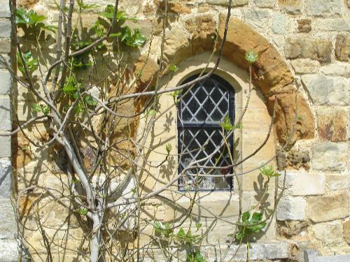 Michelham Priory - Fairytale Window by Herb Garden - A Fairytale Window which is beside the Herb Garden entrance to Michelham Priory.