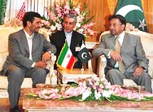 Ahmed Nasas and President Musharraf - Iranian President Ahmed Nasad and President Pervaiz Musharraf.