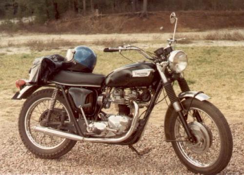 1970 Triumph Trophy TR6c - One of my favourite motor designs, even though it required attention from time-to-time. The Triumph vertical twin was light at 365 lbs in 1970, produced 52 hp, got 65 to 70 mpg, and was an absolute blast to ride.
