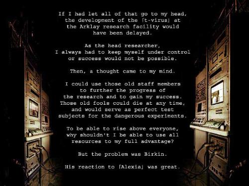 WESKER'S REPORT#2 Pg.14 - wesker's report#2