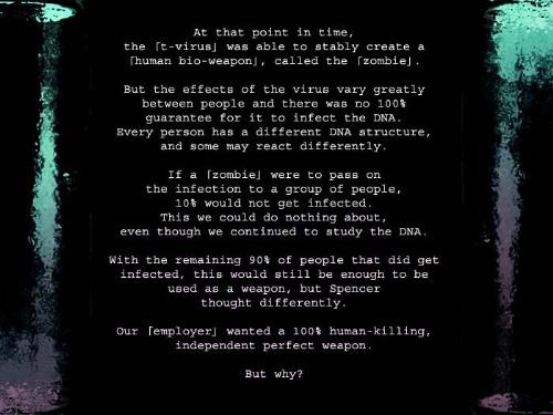 WESKER'S REPORT#2 Pg.16 - wesker's report#2
