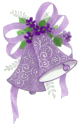 Wedding bells - wedding in bells in purple