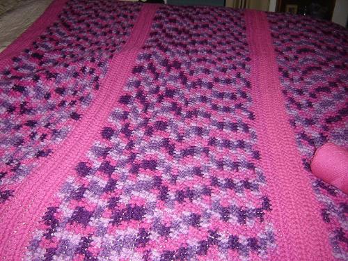 Crochet_Afgan_Queen Size - This is the afgan I made when my computer was broke down, that fits on my queen size bed.