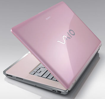 my lappie - luxury pink - sony vaio luxury pink. like no other
