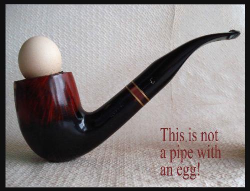 This is not a pipe with an egg - In memoriam of Rene Magritte