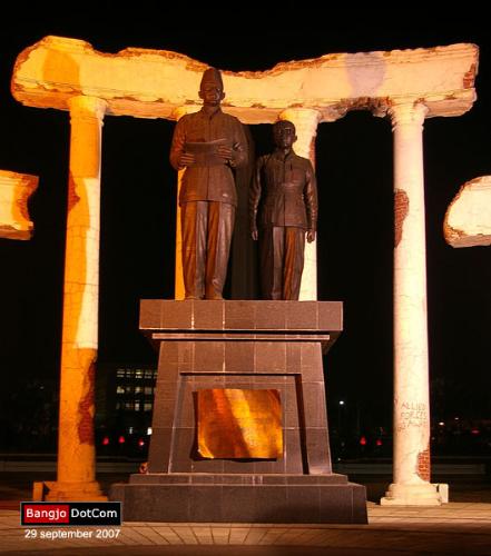 Soekarno - Hatta Monument - A monument of Indonesian independence proclamator, Soekarno - Hatta. Located in Surabaya City.