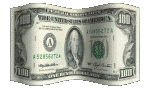 dollar bill - a dollar bill. a hundred dollar bill.