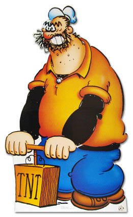 bluto in popeye show - best comedy vilian in comics